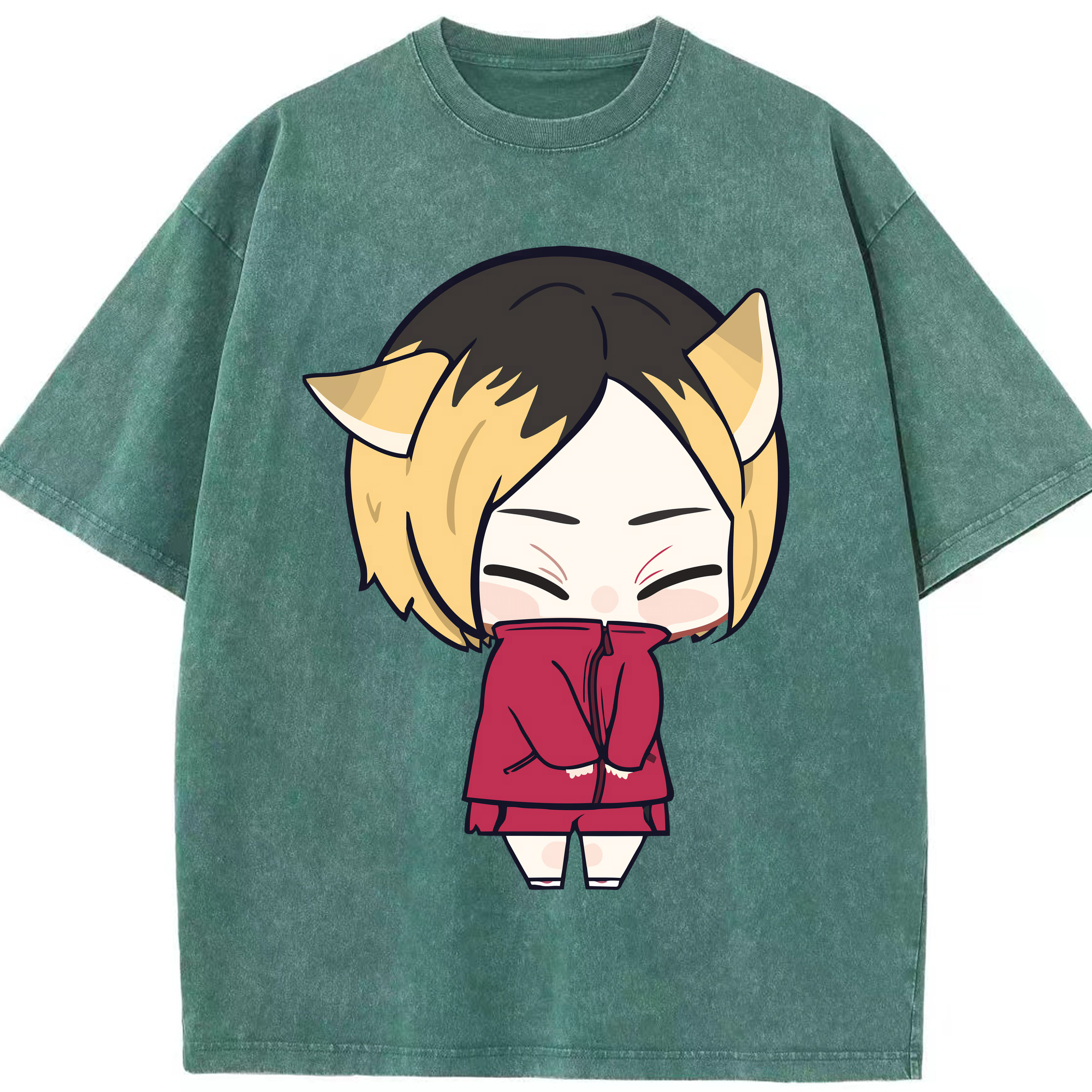 （画像用） ハイキュー!! Haikyu!! 綿100% ヴィンテージ風 半袖Tシャツ（フロントプリント）